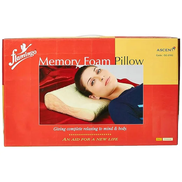 Flamingo Premium Memory Foam Pillow, 1 Count, Pack of 1