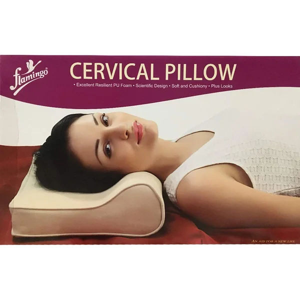 Flamingo Cervical Pillow Regular Beige Universal, 1 Count, Pack of 1