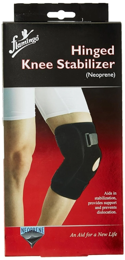 Flamingo Neoprene Hinge Knee Stabiliser Medium, 1 Count, Pack of 1