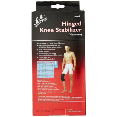 Flamingo Neoprene Hinge Knee Stabiliser Medium, 1 Count, Pack of 1