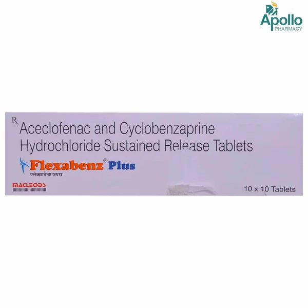Flexabenz Plus Tablet 10's, Pack of 10 TABLETS
