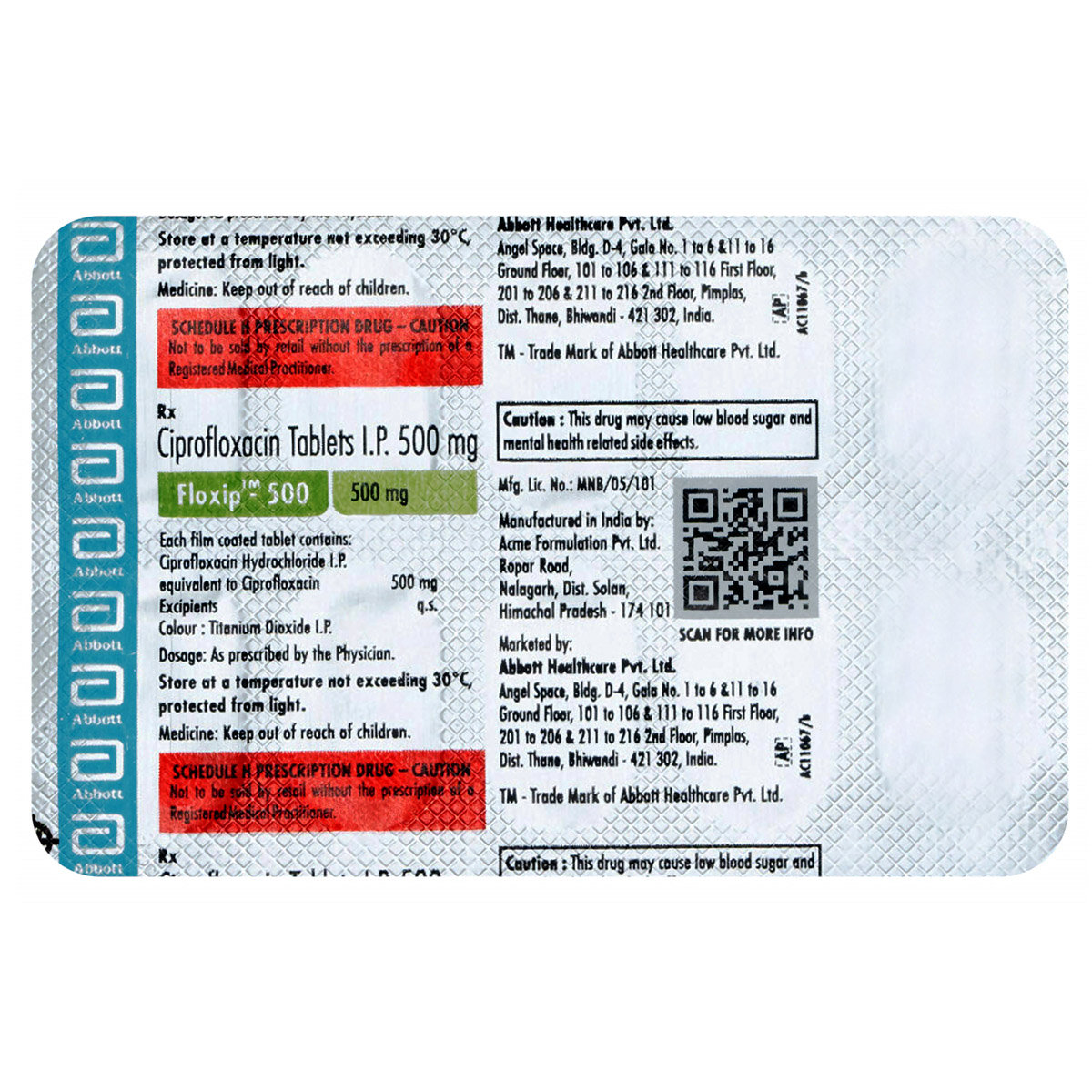 Floxip 500 mg Tablet 10's, Pack of 10 TabletS Floxip 500 mg Tablet 10's, Pack of 10 TabletS