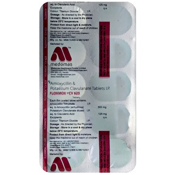 Floxmox-CV 625 Tablet 10's