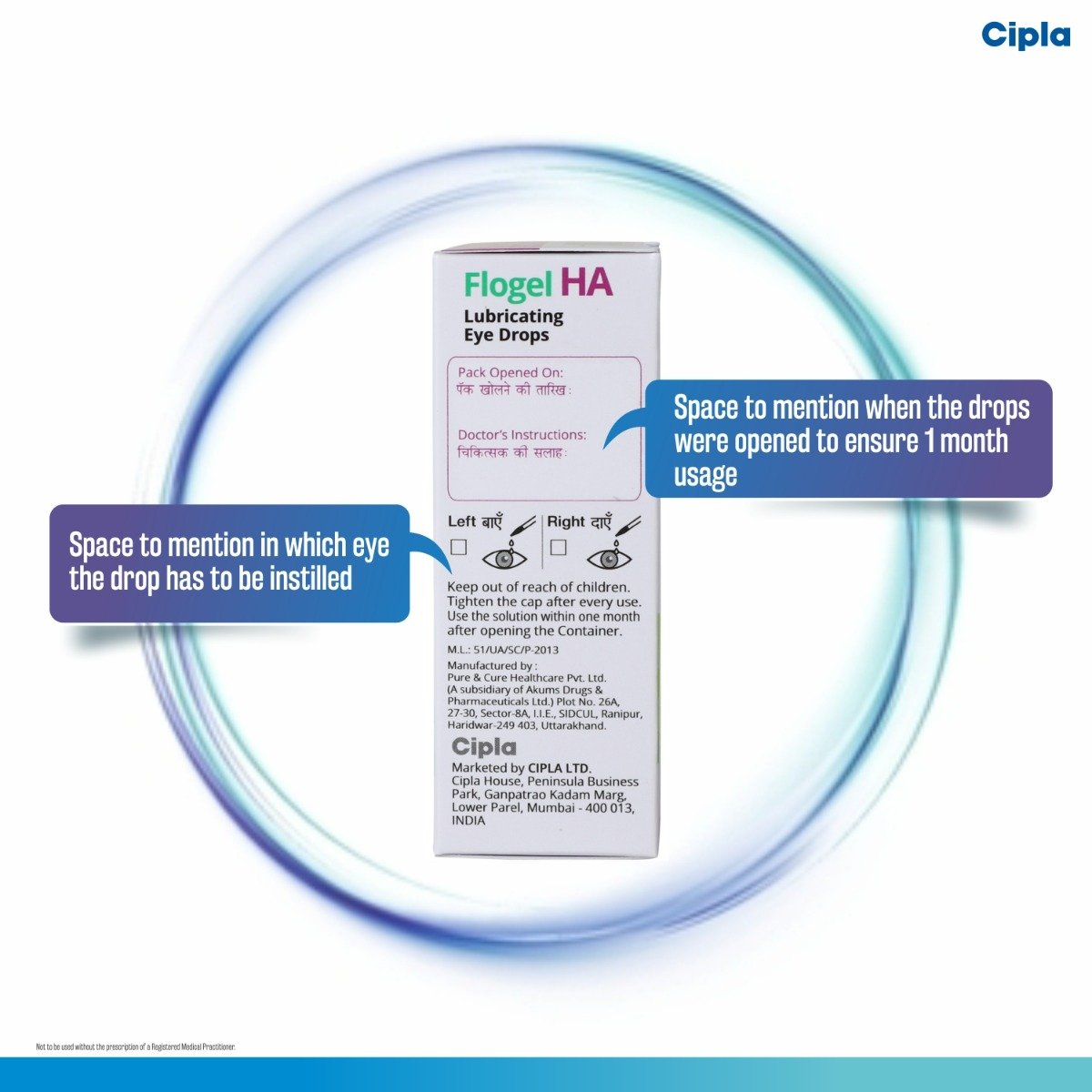 Flogel HA Eye Drop 10 ml, Pack of 1 EYE DROPS Flogel HA Eye Drop 10 ml, Pack of 1 EYE DROPS