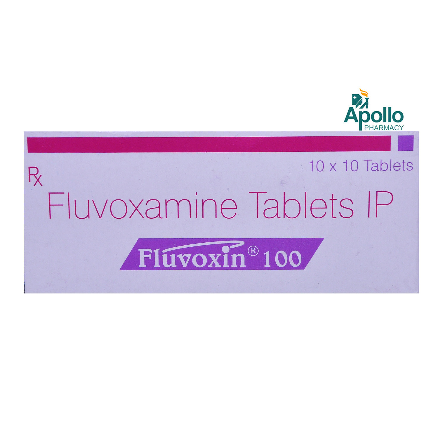 Fluvoxin 100 Tablet 10's, Pack of 10 TABLETS Fluvoxin 100 Tablet 10's, Pack of 10 TABLETS