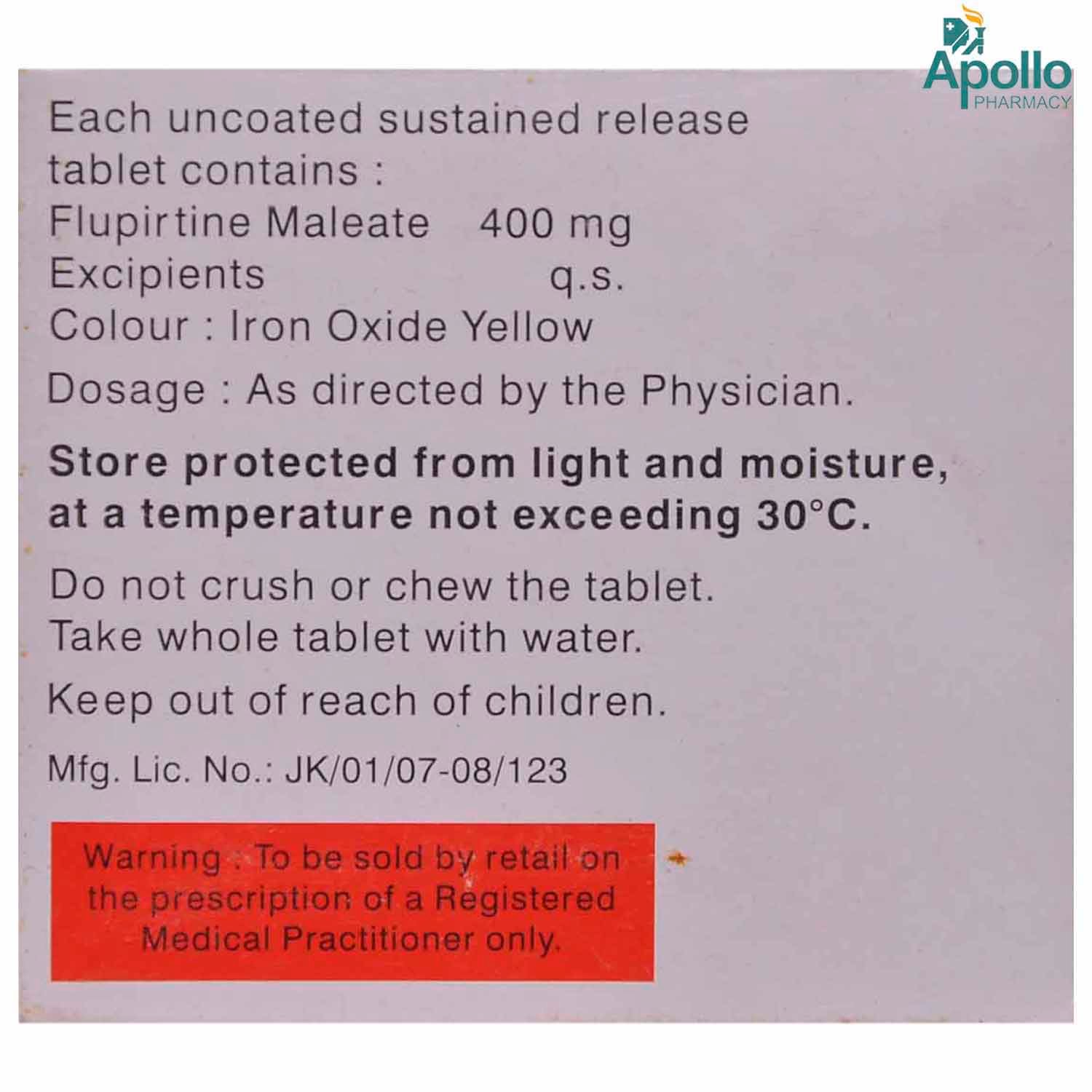 Flugesic SR 200 Tablet 10's, Pack of 10 IndiaS Flugesic SR 200 Tablet 10's, Pack of 10 IndiaS