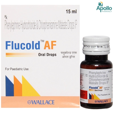 Flucold AF Drops 15 ml, Pack of 1 ORAL DROPS