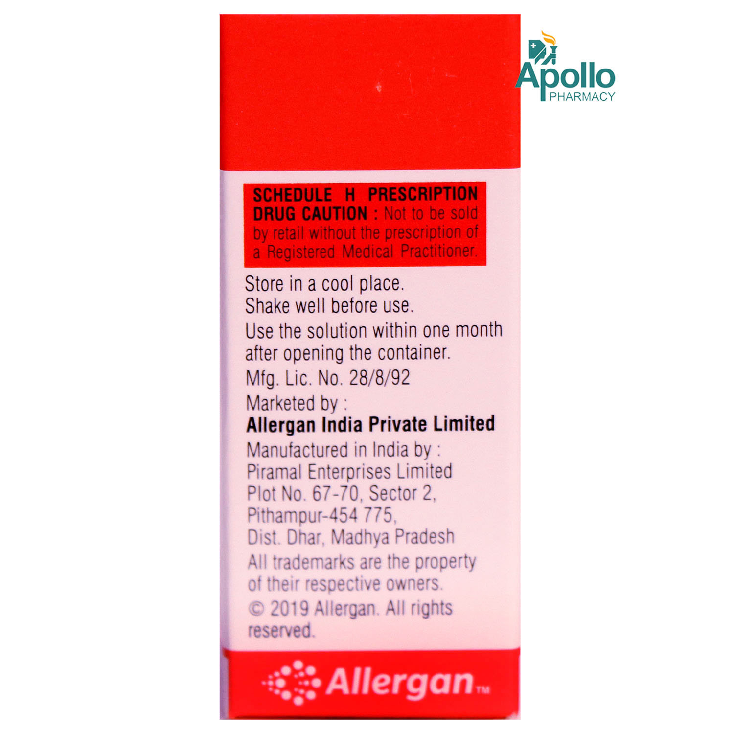FML Liquifilm Drops 5 ml, Pack of 1 EYE DROPS FML Liquifilm Drops 5 ml, Pack of 1 EYE DROPS