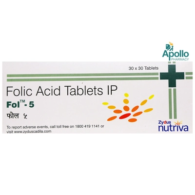 Fol-5 Tablet 30's, Pack of 30 TABLETS