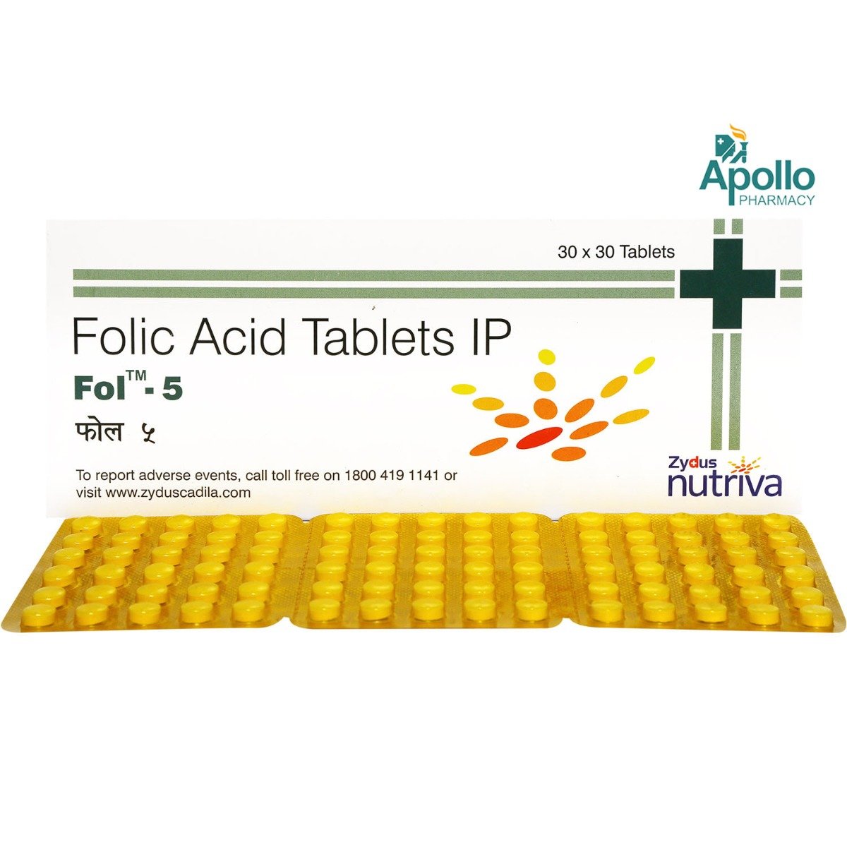 Fol-5 Tablet 30's, Pack of 30 TABLETS Fol-5 Tablet 30's, Pack of 30 TABLETS