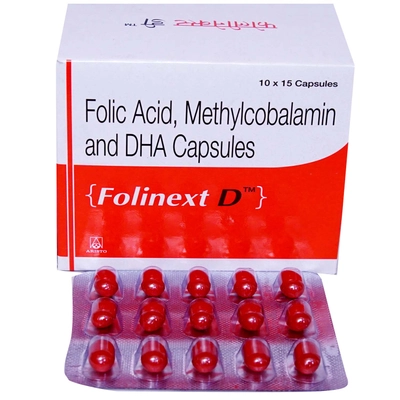 Folinext D Capsule 15's, Pack of 15 CAPSULES