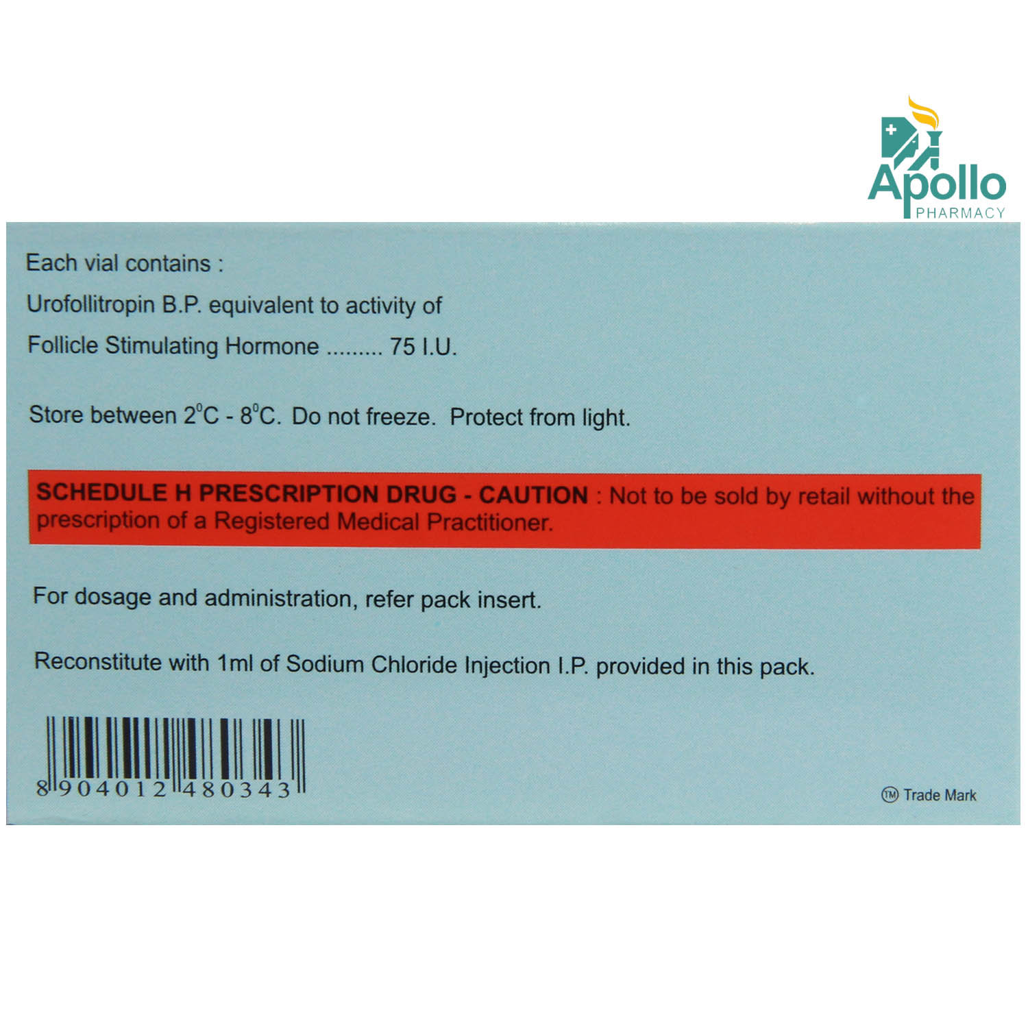 FOLICULIN INJECTION 75 IU, Pack of 1 INJECTION FOLICULIN INJECTION 75 IU, Pack of 1 INJECTION