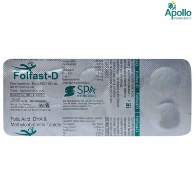 Folfast-D Tablet 10's, Pack of 10 TABLETS