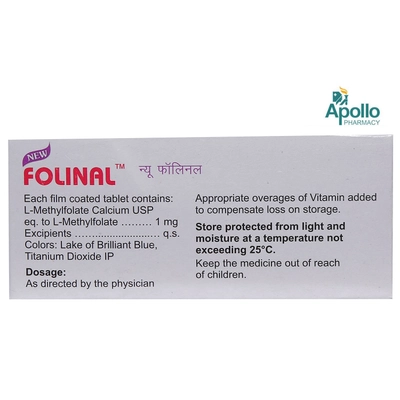 New Folinal  Tablet 10's, Pack of 10 TABLETS