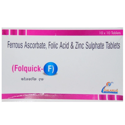 Folquick-F Tablet 10's, Pack of 10 TABLETS