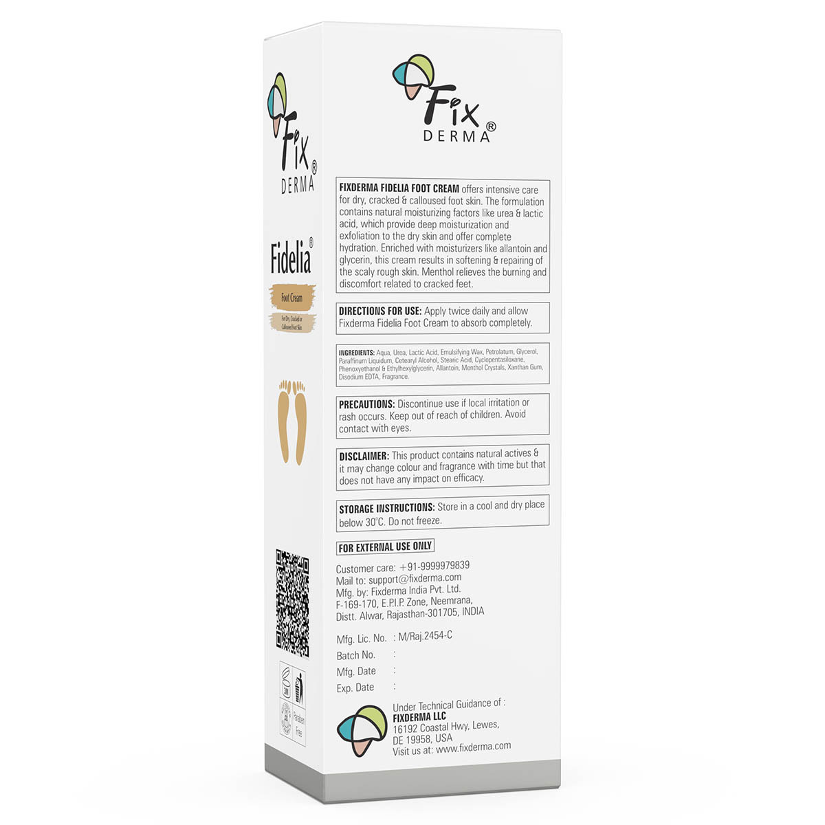 Fixderma Fidelia Foot Cream 75 gm, Pack of 1 Fixderma Fidelia Foot Cream 75 gm, Pack of 1