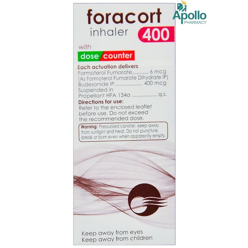 Buy Foracort 400 Inhaler 120 mdi online | Uses, Side Effects, Price and ...