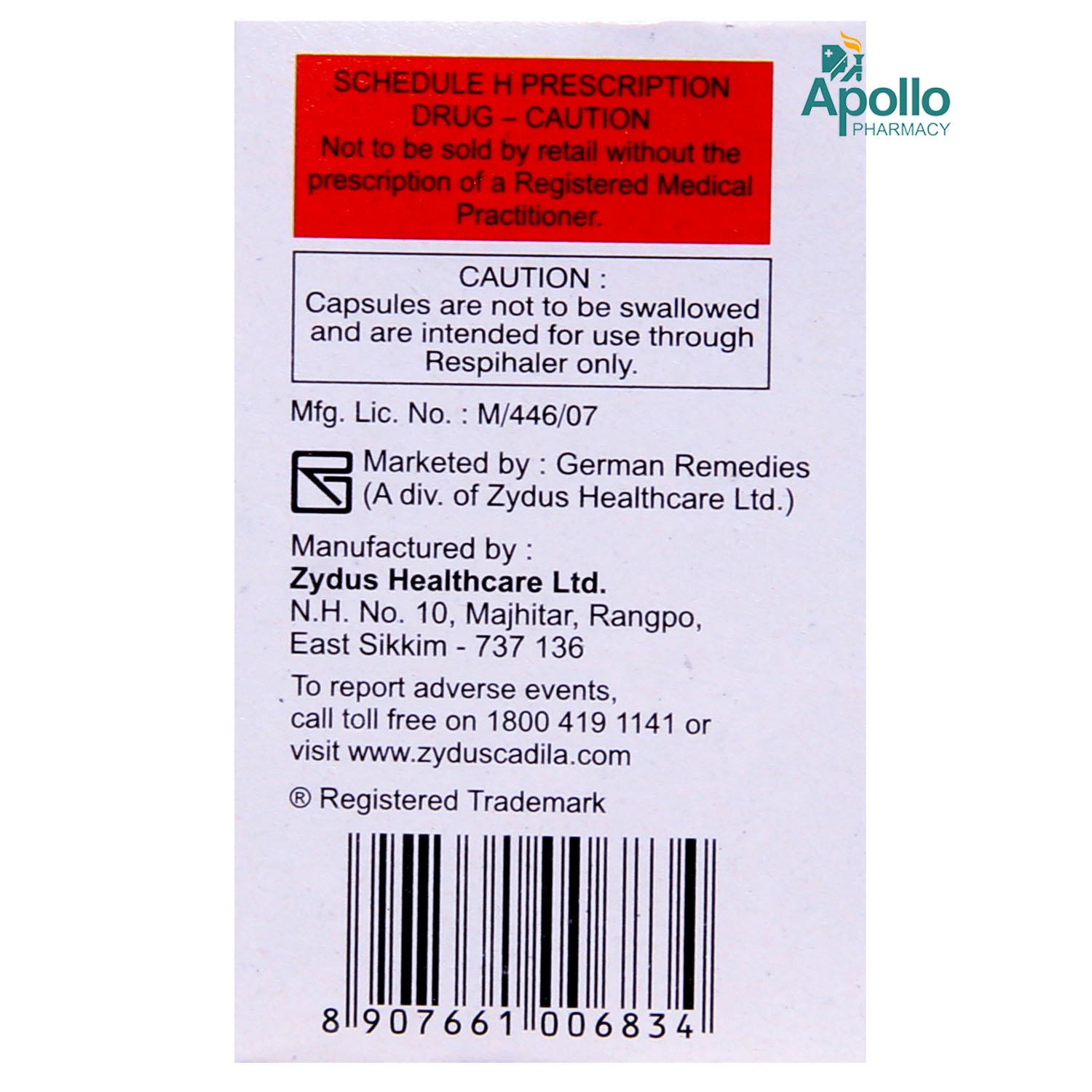 Forair 250 Respicaps 30's, Pack of 1 Forair 250 Respicaps 30's, Pack of 1