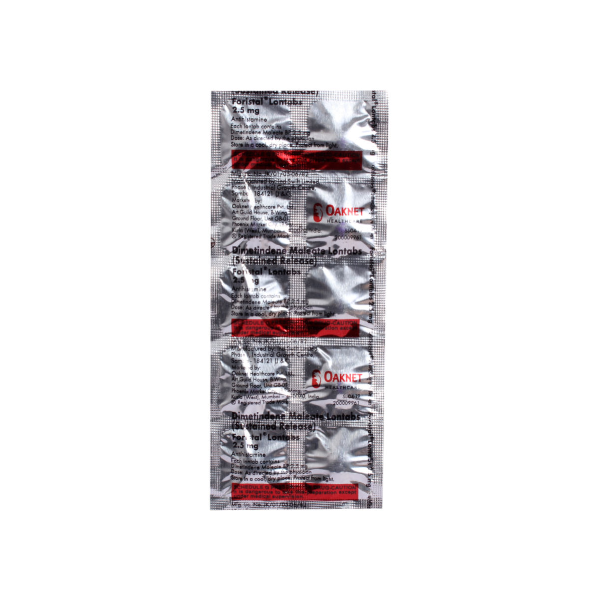 Foristal LAN 2.5 mg Tablet 10's Price, Uses, Side Effects, Composition