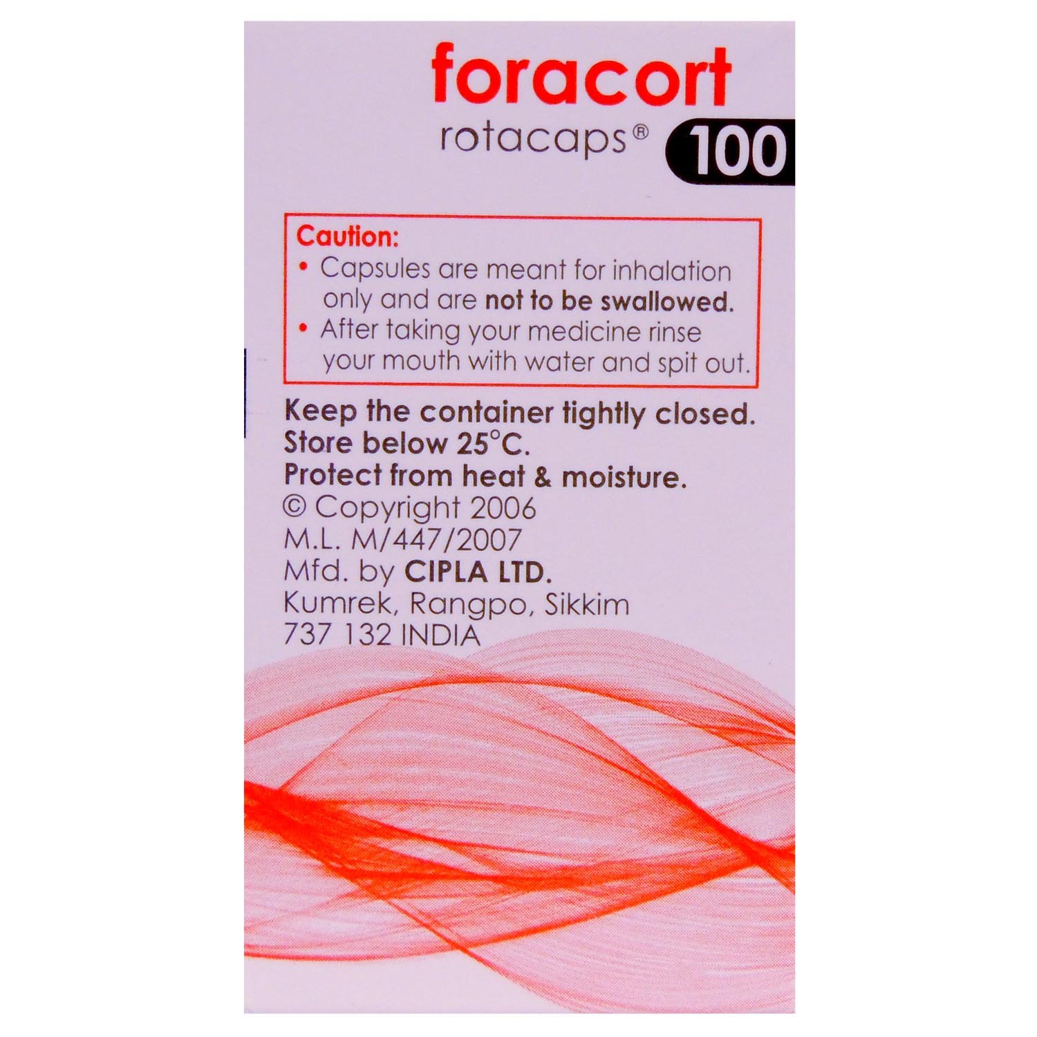 Foracort 100 Rotacap 30's, Pack of 1 ROTACAP Foracort 100 Rotacap 30's, Pack of 1 ROTACAP