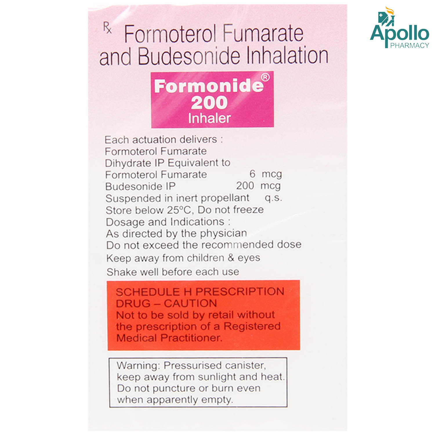 Formonide 200 Inhaler 120 mdi, Pack of 1 INHALER Formonide 200 Inhaler 120 mdi, Pack of 1 INHALER