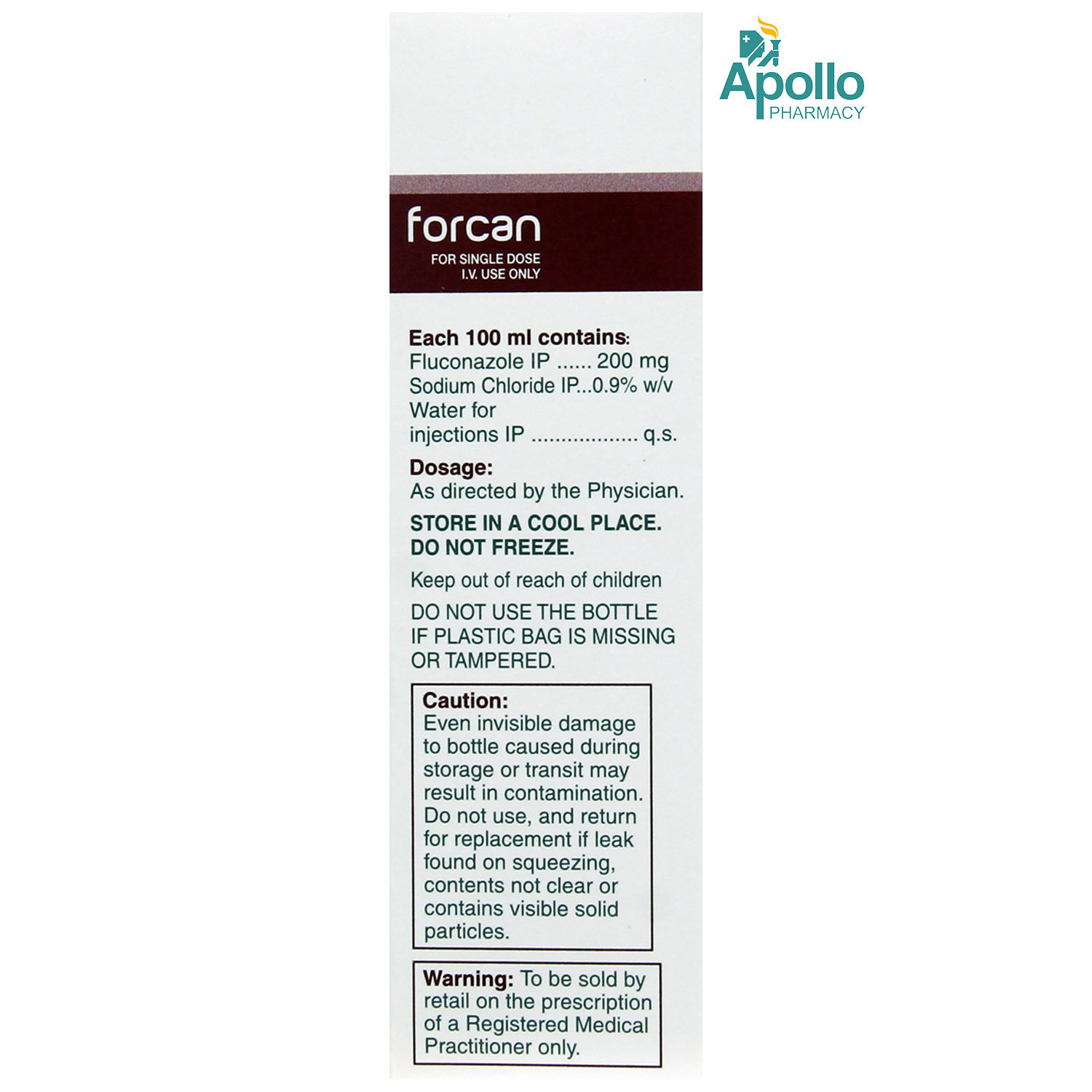 Forcan Injection 100 ml, Pack of 1 Forcan Injection 100 ml, Pack of 1