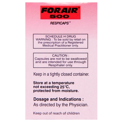 Forair 500 Respicaps 30's, Pack of 1 RESPICAP