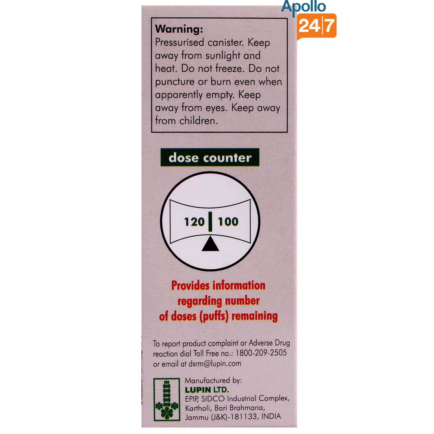 Formoflo 125 Transhaler 7.2 gm, Pack of 1 INHALER Formoflo 125 Transhaler 7.2 gm, Pack of 1 INHALER