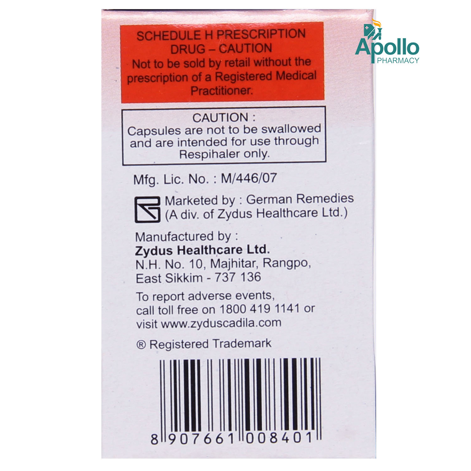 Formost 400 Respicaps 30's, Pack of 1 Redicaps Formost 400 Respicaps 30's, Pack of 1 Redicaps