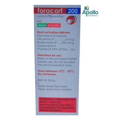 Foracort 200 Synchrobreathe Inhaler, Pack of 1 ROTACAPS