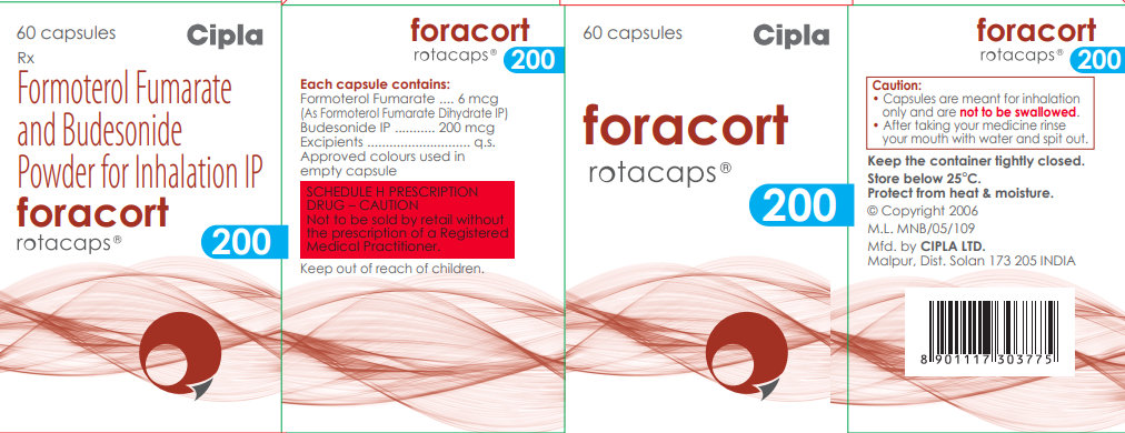 Foracort 200 Rotacaps 60's, Pack of 1 Foracort 200 Rotacaps 60's, Pack of 1
