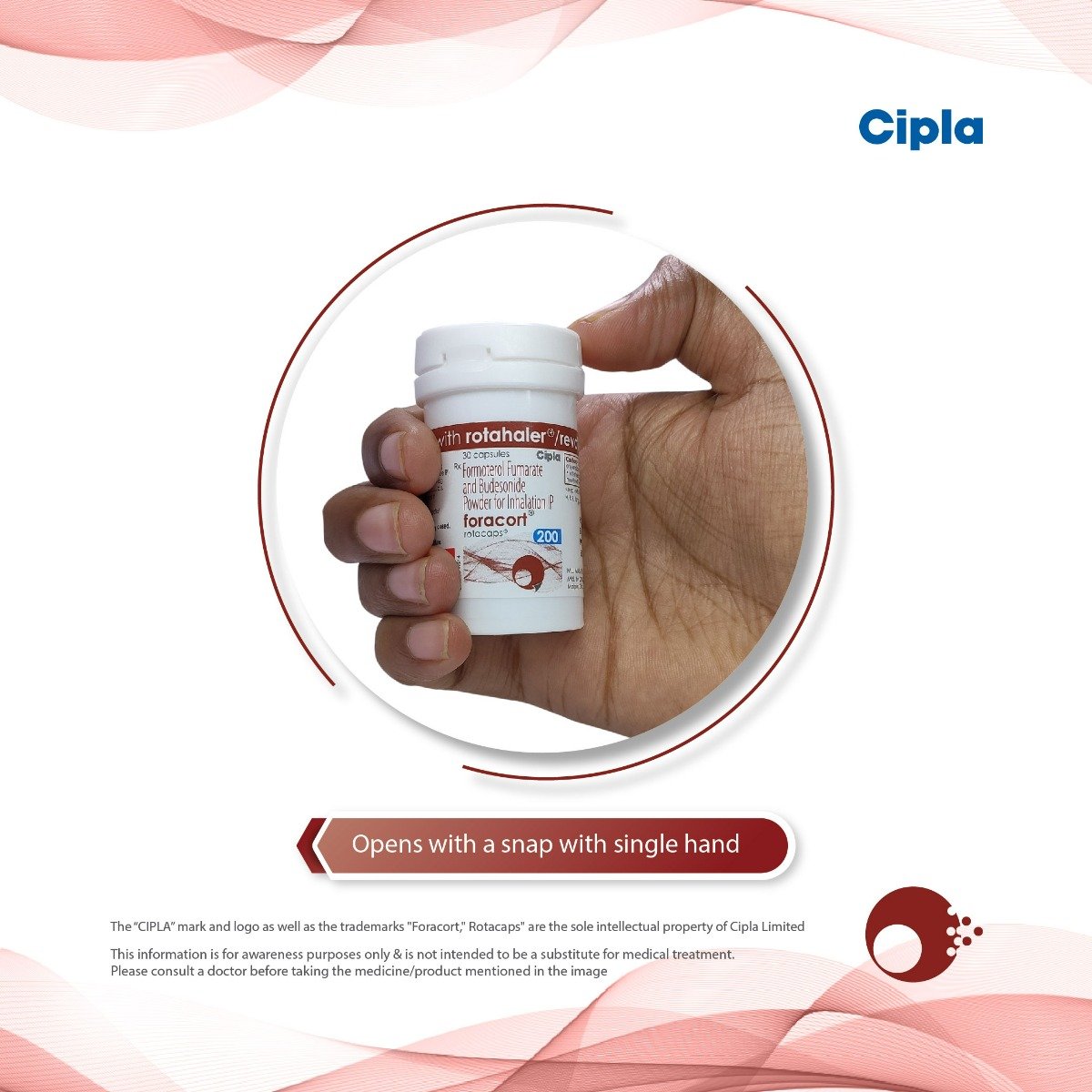 Foracort 200 Rotacap 30's, Pack of 1 CAPSULE Foracort 200 Rotacap 30's, Pack of 1 CAPSULE