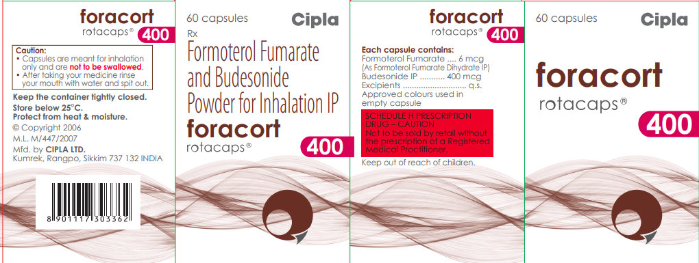 Foracort 400 Rotacaps 60's, Pack of 1 Foracort 400 Rotacaps 60's, Pack of 1