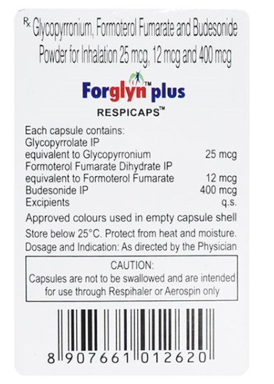 Forglyn Plus Respicaps 30's, Pack of 1 RESPICAP Forglyn Plus Respicaps 30's, Pack of 1 RESPICAP