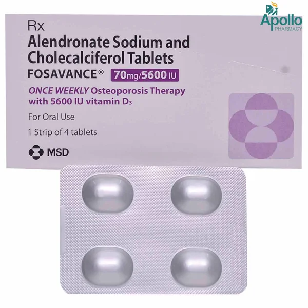 Fosavance 70 mg/5600 IU Tablet 4's