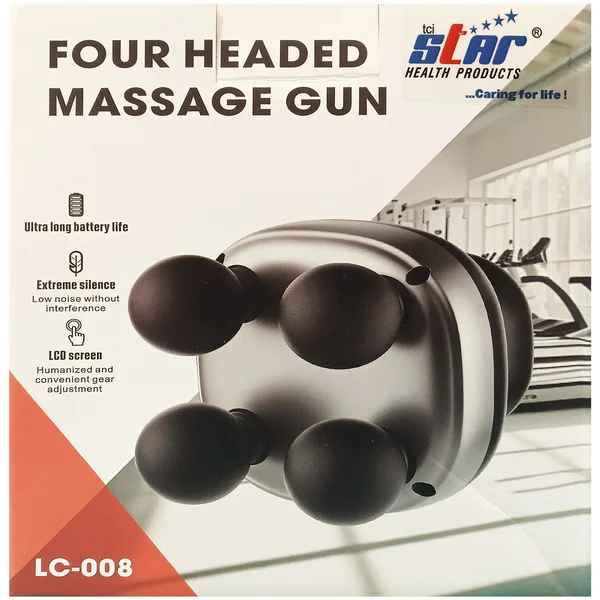 Star Four Headed Massage Gun Bm-258, 1 Count