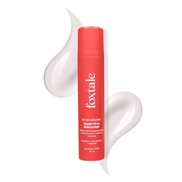 Foxtale Super Glow Moisturizer, 50 ml | Vitamin C 4% Vitc-Niacinamide Complex For Brighter Skin From 1St Use