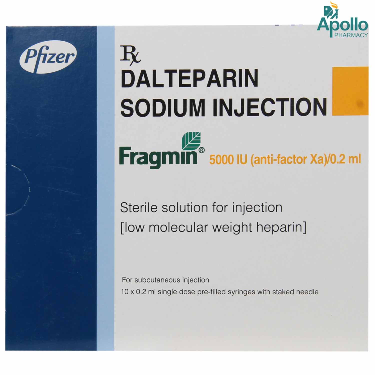 Fragmin 5000IU Injection 0.2 ml, Pack of 1 INJECTION