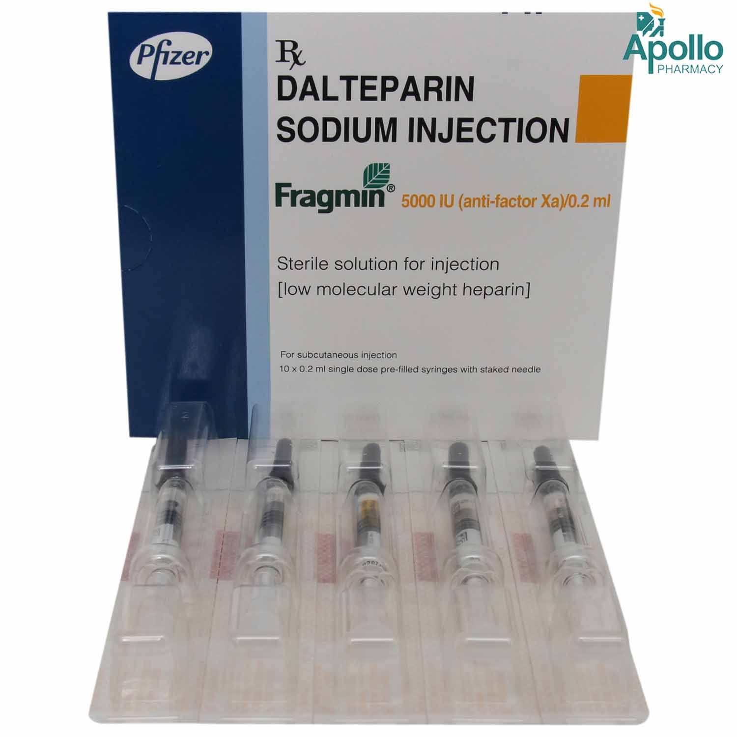 Fragmin 5000IU Injection 0.2 ml, Pack of 1 INJECTION
