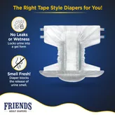 Friends Economy Adult Diapers XL, 10 Count, Pack of 1