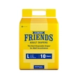 Friends Economy Adult Diapers Large, 10 Count