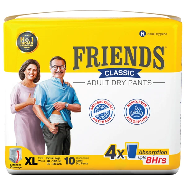 Friends Classic Adult Dry Pants XL, 10 Count