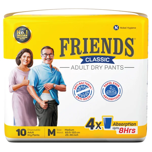 Friends Classic Adult Dry Pants Medium, 10 Count