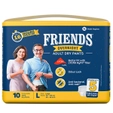 Friends Overnight Adult Diaper Pants Large, 10 Count