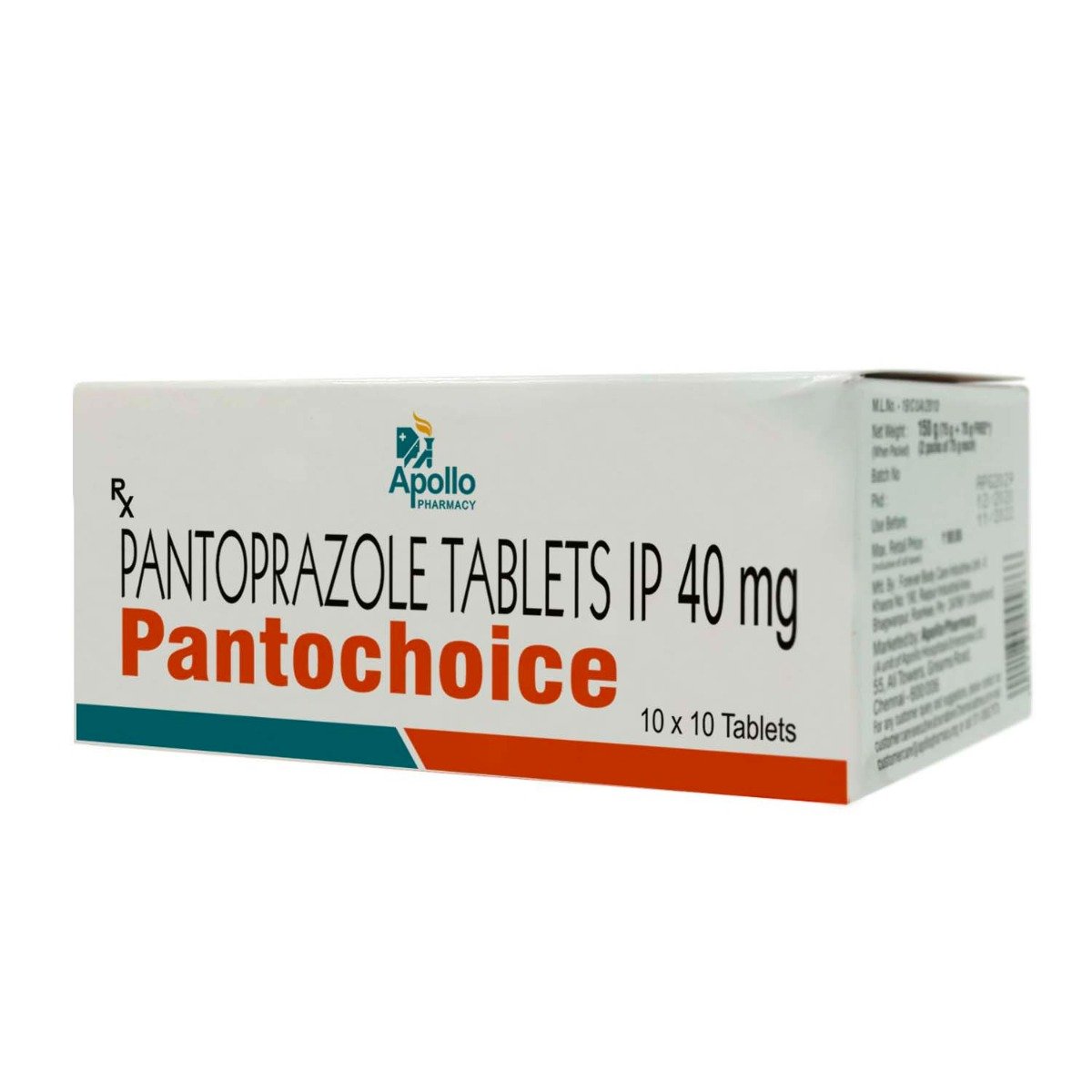 Buy Apollo Pharmacy Pantochoice 40 mg Tablet 10's Online