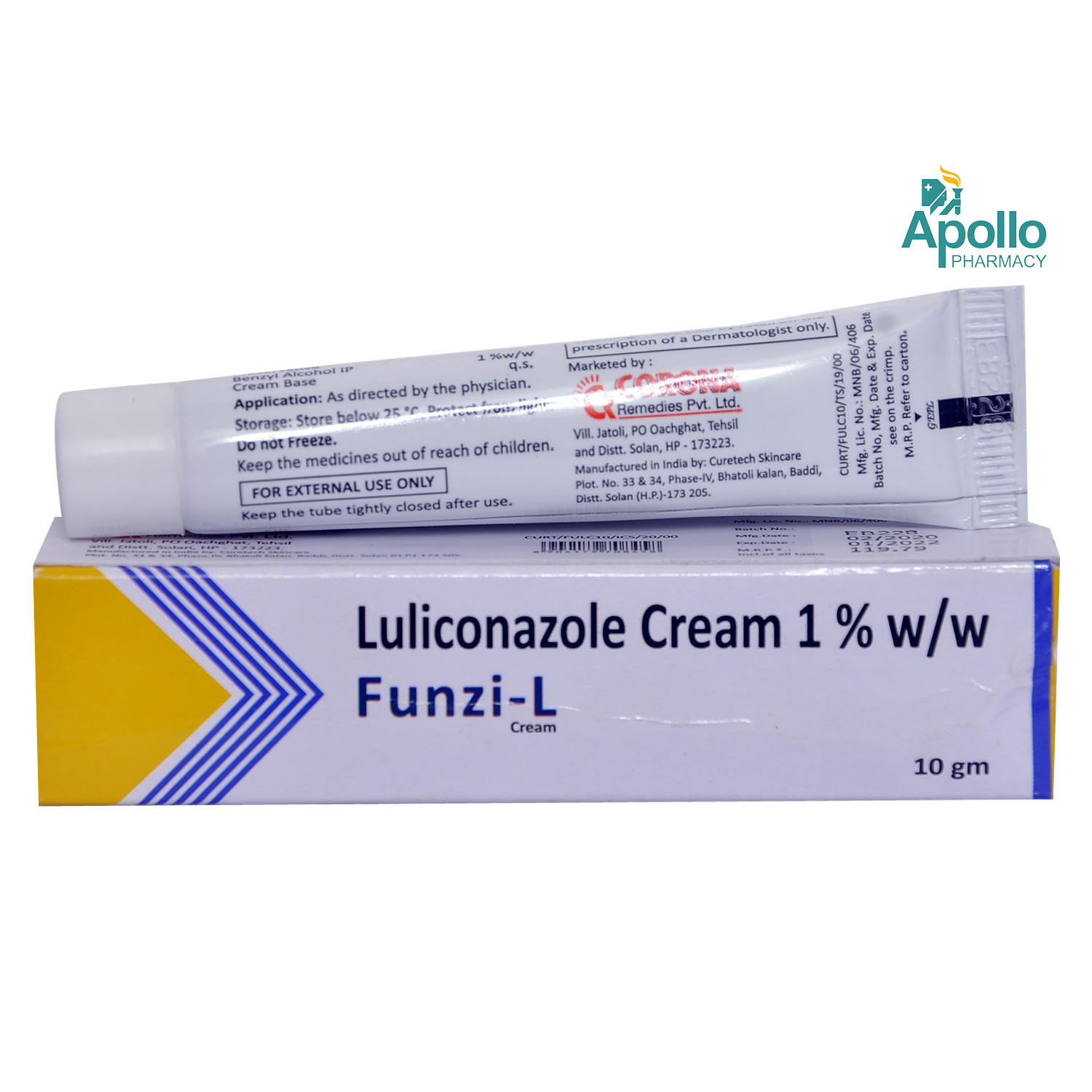 FUNZI L 1%W/W CREAM 10 gm Price, Uses, Side Effects, Composition ...