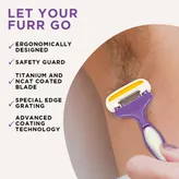 FURR by Pee Safe Body Shaving Razor, 1 Count, Pack of 1