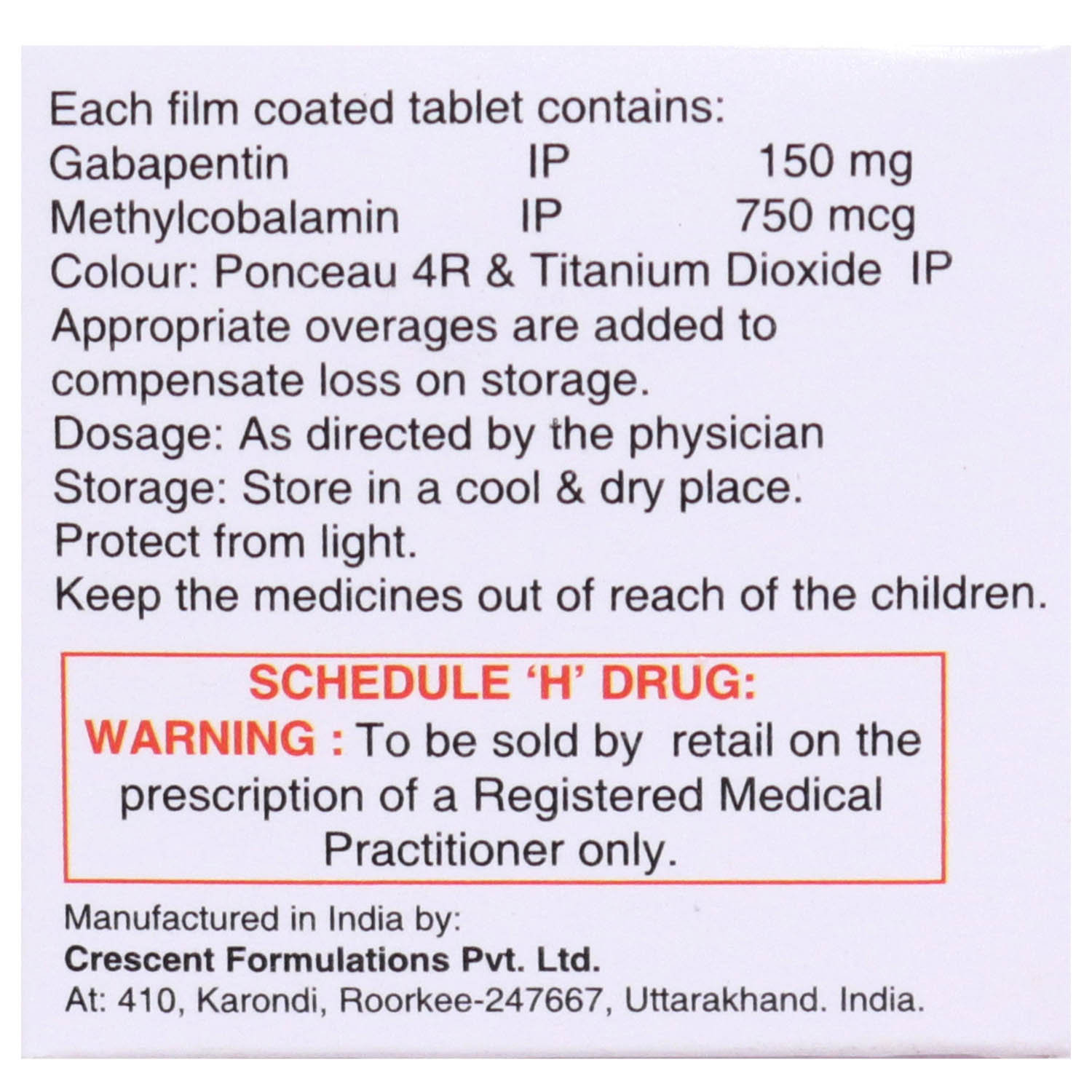 Gabarich-150 Tablet 10's, Pack of 10 TABLETS Gabarich-150 Tablet 10's, Pack of 10 TABLETS