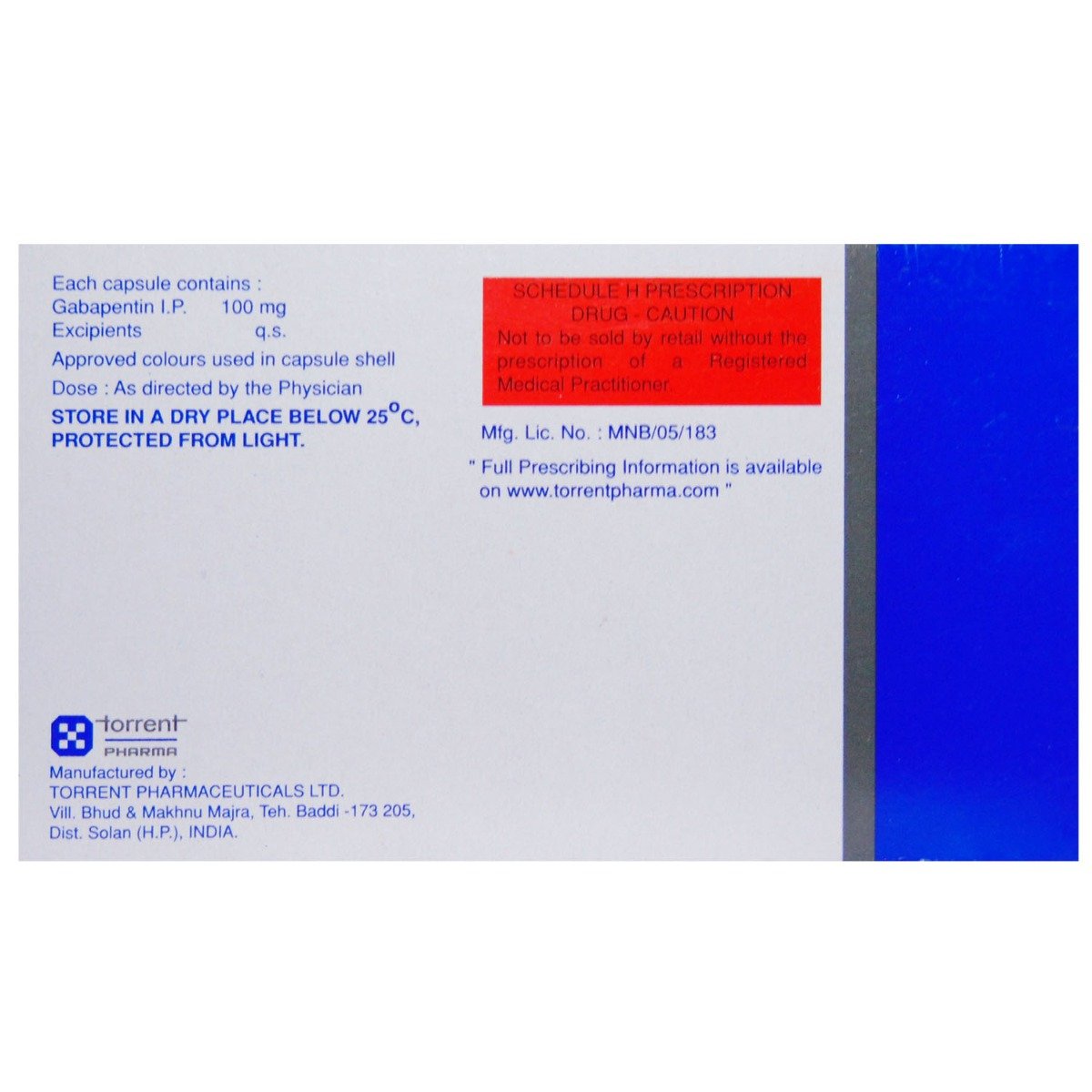 Gabator 100 mg Capsule 10's, Pack of 10 CAPSULES Gabator 100 mg Capsule 10's, Pack of 10 CAPSULES