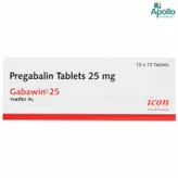 Gabawin-25 Tablet 10's, Pack of 10 TABLETS